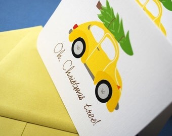 CUSTOM Oh Christmas tree! Holiday cards, set of 35