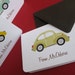 VW bug- set of 6 personalized stationery