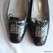 60s Mod ROGER VIVIER Pumps 8 .5 A Eur 39 UK 6 Italy Pan Am Shoes Leather Pop Black