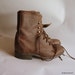 Leather Laredo Oxford Ankle Boots 7 .5 B Eur 38 UK 5 Granny Combat Lace Up Distressed Brown