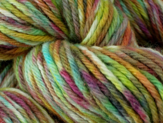 Hand Painted Cotton Yarn Indian Summer by LileesGramKnits on Etsy