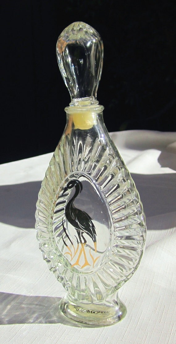 Antique Avon Bath Oil Bottle with Original Glass Stopper