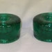 BLeNkO 990A surf green candle holder candle holders pair of 2 midcentury modern home decor