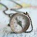 Compass. vintage charm necklace