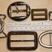 Buckles Lot of 6 Metal Leather Plastic