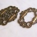 Brass Jewelry Findings Stampings Filigree Settings Components 2 Pcs