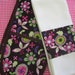 Two handed pot holder and matching kitchen towel