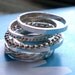 Simply Stacked Sterling Silver Thick Ring DIY Sampler - Set of 6