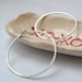 Simple Rustic Organic Everyday Featherweight Sterling Silver Earrings - Medium Size
