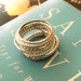 Design Your Own - Simply Skinny Rustic Sterling Stacking Rings - Custom Set of 12