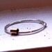 One Simply Skinny Spinnerette Rustic Organic Sterling Silver and 14K Gold Filled Stacking Ring