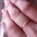 One Simply Skinny Spinnerette Rustic Organic 14K Gold Filled & Sterling Silver Stacking Ring