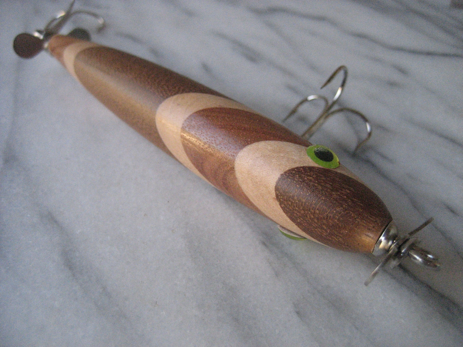 Hand Crafted Fishing Lure Segmented Wood