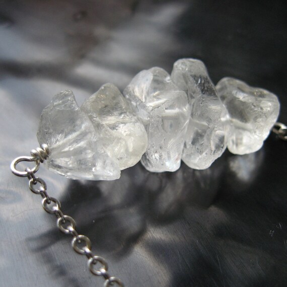 Ice Necklace Crystal Quartz Shards