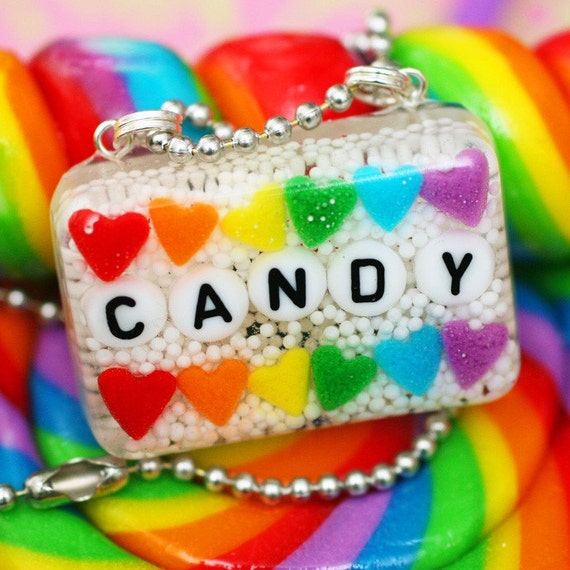 For The Love Of Candy Resin Sprinkles Necklace by stoopidgerl