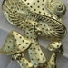 Mushroom Shaped Gold Earring Holder