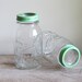 Vintage Round Ball Perfect Mason Quart Jars With Glass Inserts - Set of 2