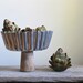 Upcycled Large Aluminum Fluted Mold Display Stand