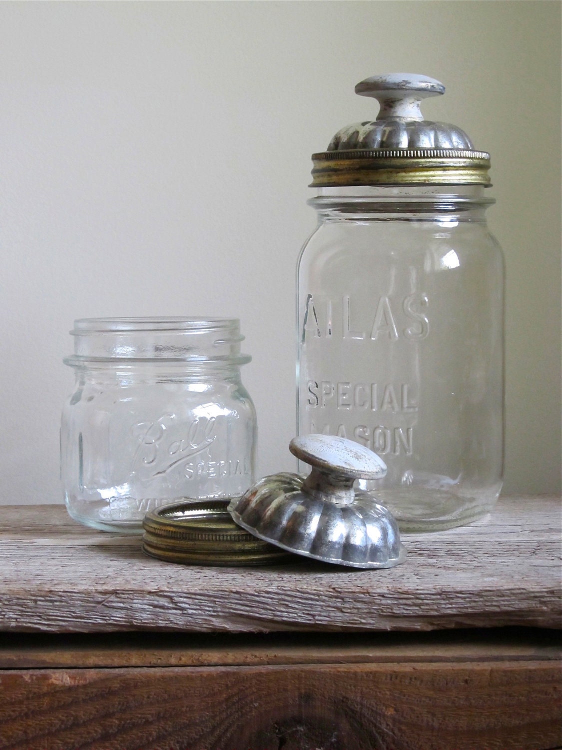 Decorative Mason Jars With Upcycled Lids