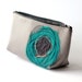 Ocean Blue Poppy Cosmetic Bag - Sale