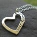 Mini Heart Necklace . sterling silver . (( Best Friends )) . READY TO SHIP