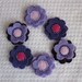 Purplelicious Felt Flower Sampler