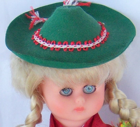 vintage doll with blinking eyes