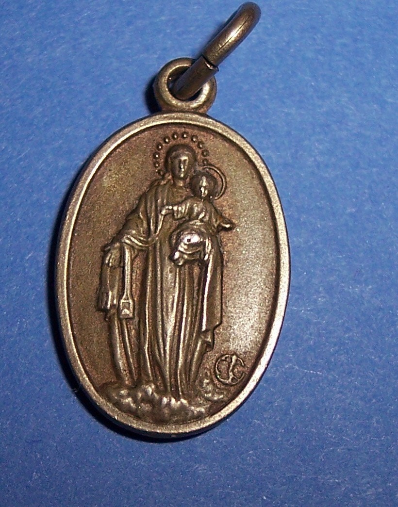 Rare vintage religious medal Spanish Garabandal medal