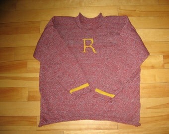 Child Pullover Ron Weasley Harry Potter Sweater.. you choose your color & initial ***FREE SHIPPING***