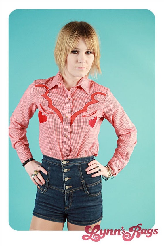 red western blouse