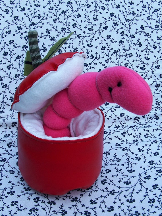 Teacher's Pet Apple with a Wiggle Worm Plush toy