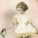 Ringlet Little Girl Tinted w Watering Can 1940