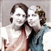 Best Friends Waitresses REd White Blue photography print