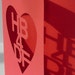Personalised cut out Valentines Day card