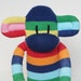 Rainbow Stripes Sock Monkey