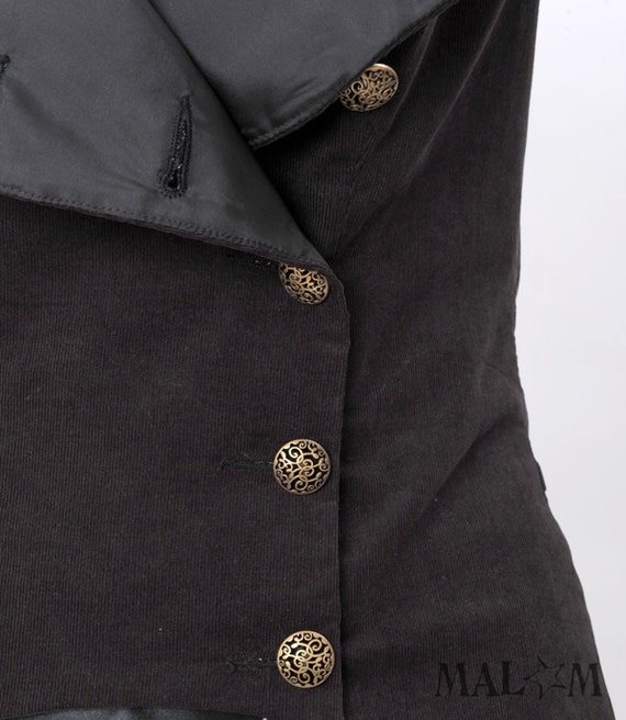 Womens Brown Jacket Steampunk swallowtail jacket brown