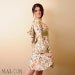 Floral Babydoll Goblin Hood dress with Long sleeves sz M - by MALAM - France