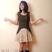 Swallowtail Sleeveless Steampunk Jacket - Khaki Brown and Military Buttons