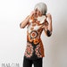 CUSTOM Jersey tunic in Seventies floral print jersey - For Robyn