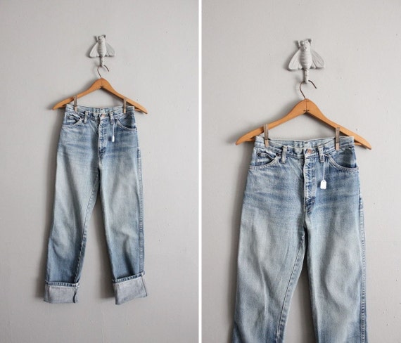 1970s vintage Calvin Klein super distressed skinny jeans