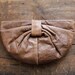 1970s vintage Letisse leather bow clutch
