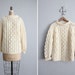 1950s vintage Italian wool fishermans sweater