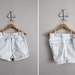 vintage pale Guess cuffed denim shorts