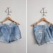 final sale / 1970s vintage distressed cut off denim shorts