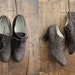 vintage brown victorian leather oxfords / size 10