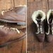 vintage Ralph Lauren leather ankle boots / size 7.5