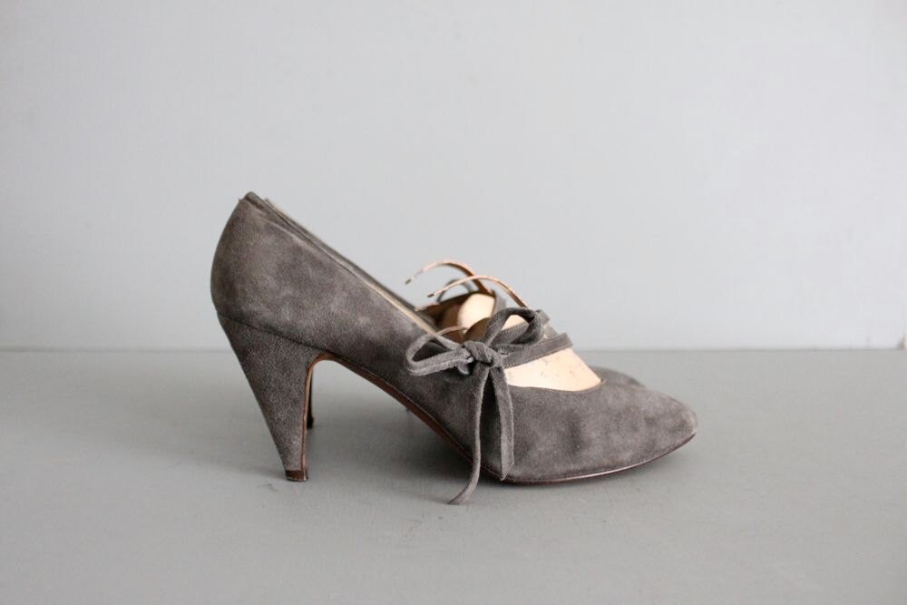 charcoal gray heels