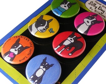 Boston Terrier Magnet set