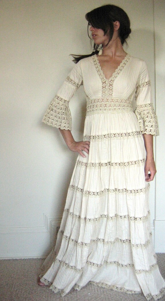 Mexican Cotton Wedding Dress