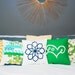 Love Pillow Cover in Green (custom group for Ashley)